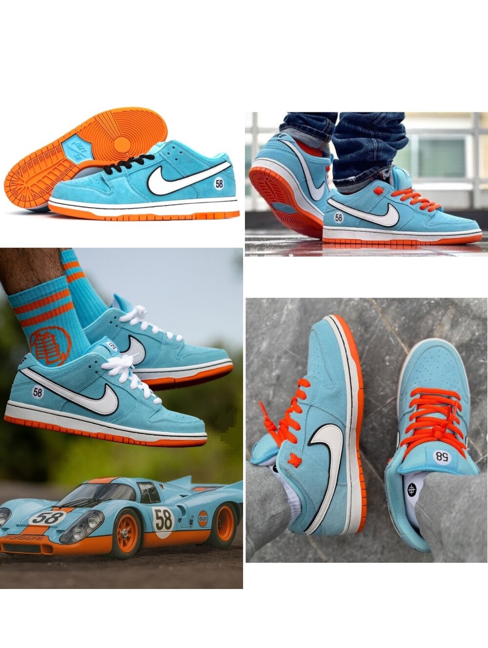 LIMITED EDITION Nike SB Dunk Low "Club 58 Gulf" - Men's 6 / Women's 7.5